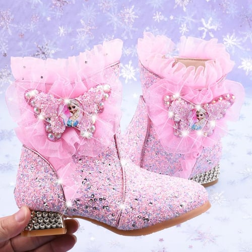 Girls Boots Autumn and Winter Cotton Boots Korean Princess Boots