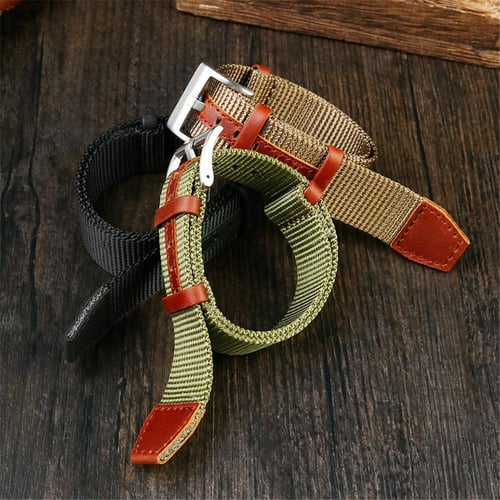 Mens nylon watch bands best sale