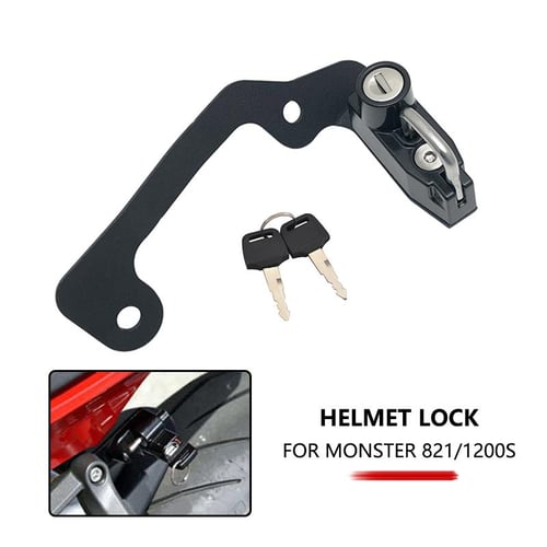 Ducati monster helmet lock clearance