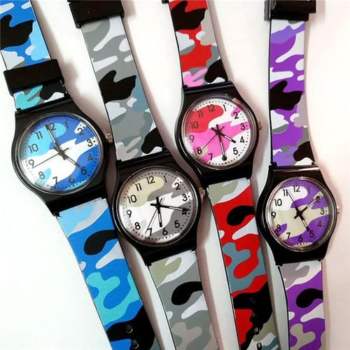 Kids store camouflage watch