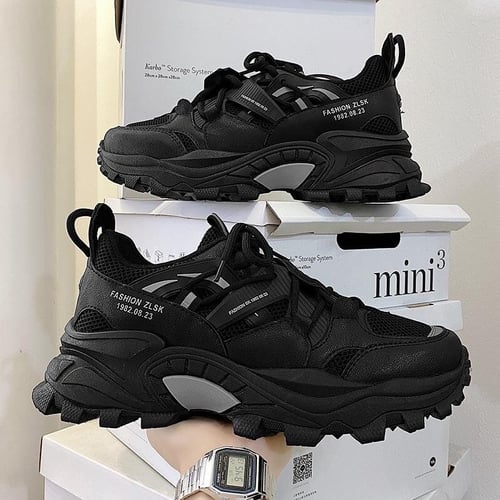 Mens thick shop sole trainers