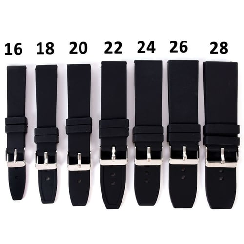 16mm rubber sales watch strap