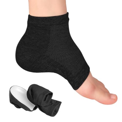 Anti heel slip store socks