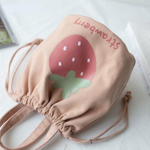 Mini canvas cheap drawstring bags