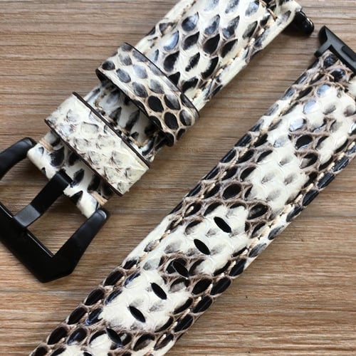 Watch Band For Apple Watch Genuine Snake Skin Leather Watch Strap