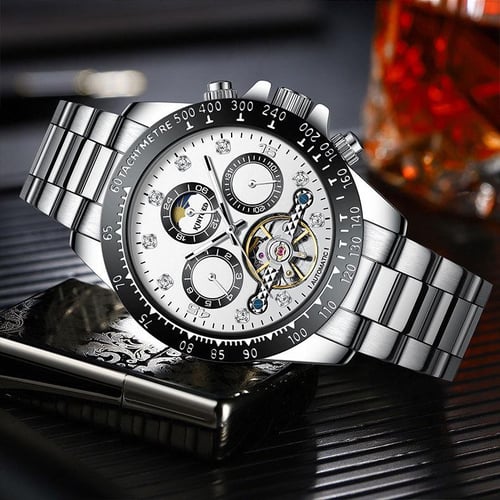 KINYUED automatic skeletonized tourbillon men s mechanical watch famous brand men s watch high end watch genuine buy KINYUED automatic skeletonized