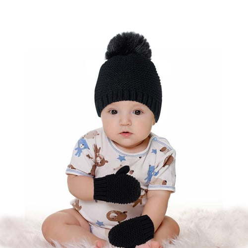 SU Newborn Baby For Boy Girl Cap Cotton Knitted Winter Warm Hats