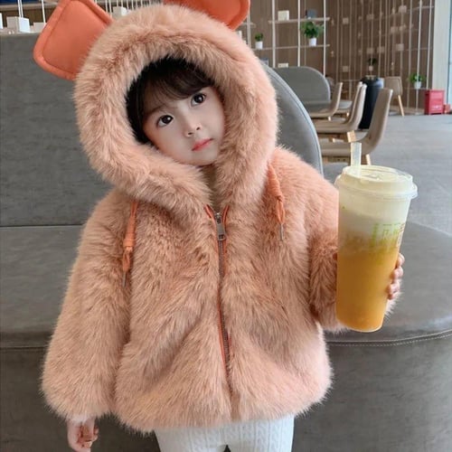 Korean style ladies fleece coat store