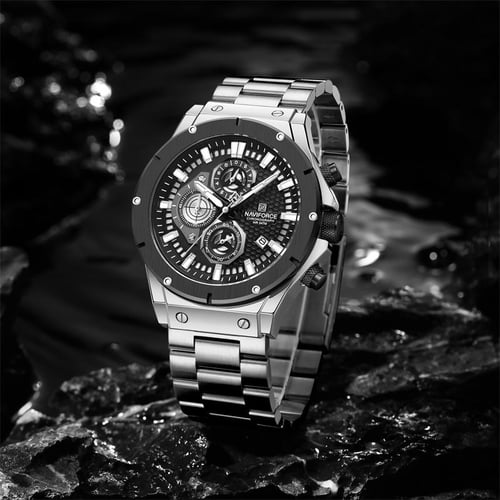 NAVIFORCE Watch For Man Waterproof Sports Chronograph Stainless