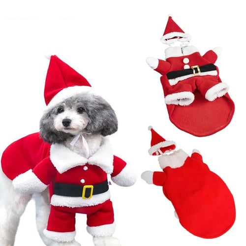 Christmas Dog Costume Winter Warm Pet Clothes for Small Medium