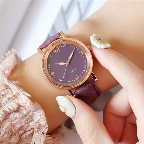 Fashion Luminous Hands Ladies Quartz Watches Simple Leather Strap Woman s Wristwatches Gifts for Wife Friend Family buy Fashion Luminous Hands