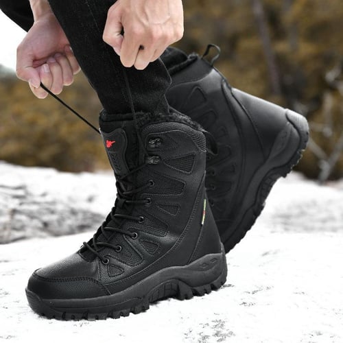 Combat boots non store slip