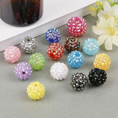 Resin rhinestone best sale beads