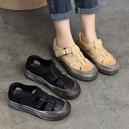 Round toe breathable sandals store