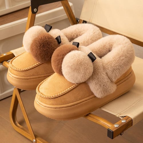 Women's fleece store lined moccasin slippers