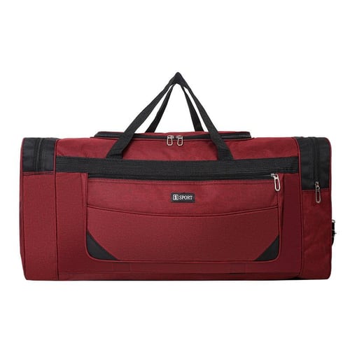 Mens Foldable Large capacity Portable Travel Bag Sports Gym Holdall Bag Travel Work Cabin Barrel Bag Storage Duffel Bag buy Mens Foldable