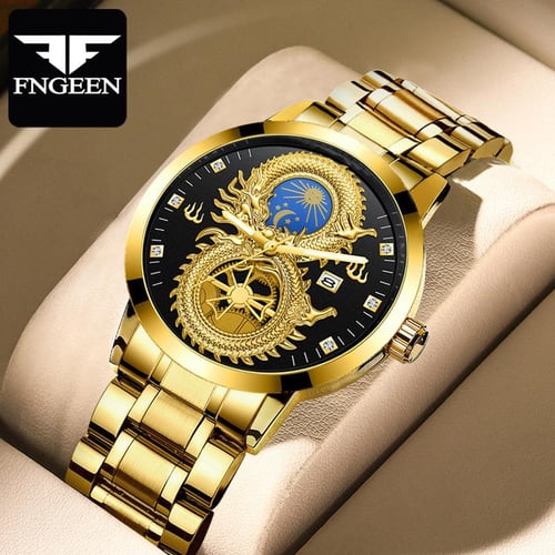 Men s Non Mechanical Watch Men s Waterproof Sun Moon Star Watch