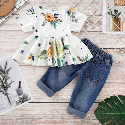 Denim pants sales for baby girl
