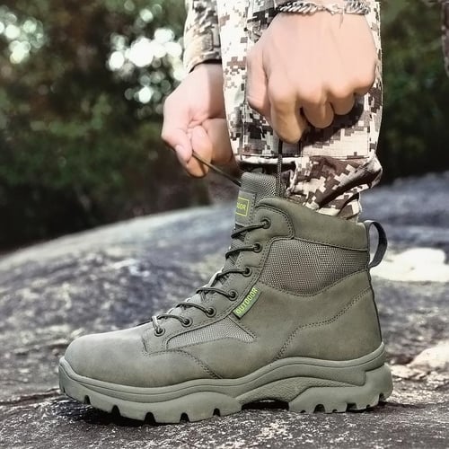 Military Boots Men Boots Waterproof Outdoor Desert Boots Ankle