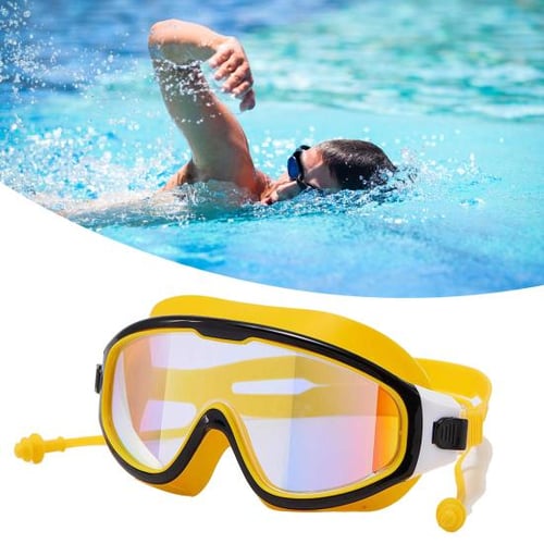 Swim goggles with sun protection top