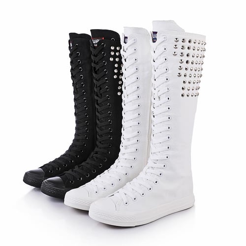 Knee high sales tennis shoes