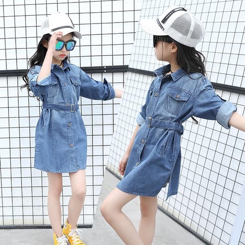Girls jeans frock online