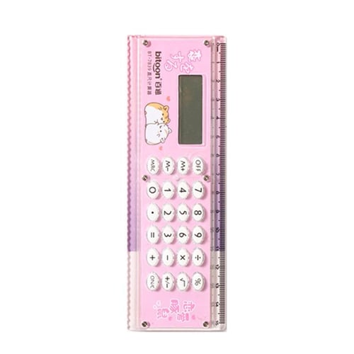 Mini Portable Calculators Ruler with 8Digit LED Display 1 x Cell