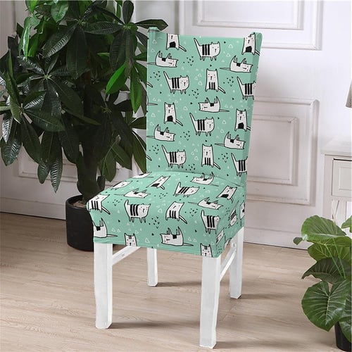 Animal print dining room chair sales covers