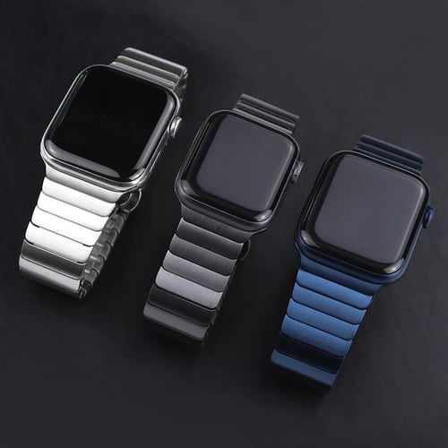 Stainless Steel Strap For Apple Watch Band 45mm 44mm 40mm Man