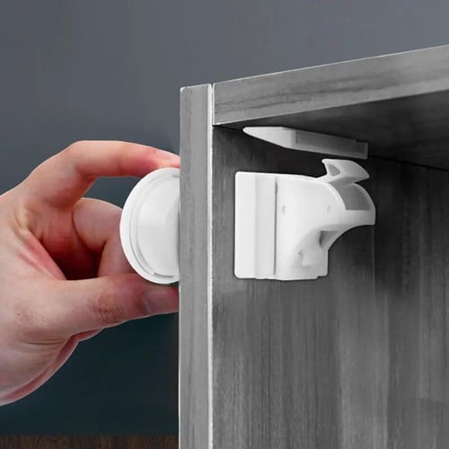 5Pcs set Magnetic Drawer Furniture Lock Multi Function Baby Safety
