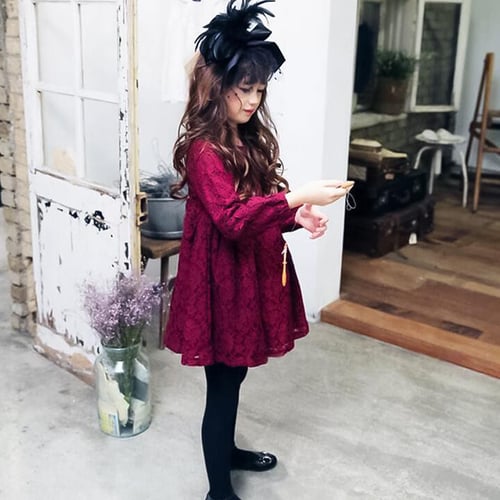 Wine red sale baby dress