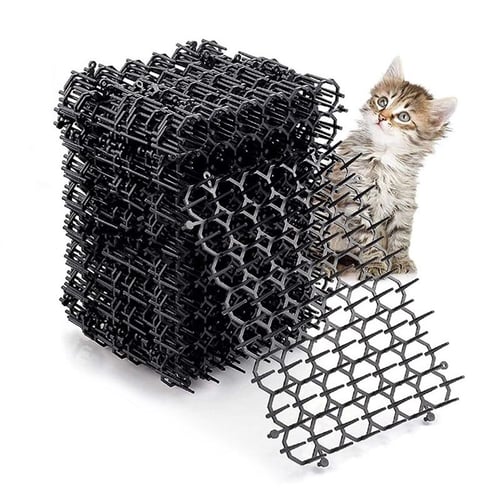 12Pcs Set Plastic Anti Cat Scat Mat Garden Prickle Strips Keep Cat