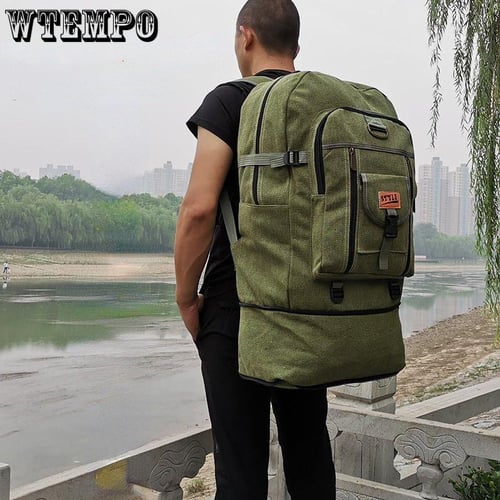 Men s Backpacks Extra Large Capacity Thickened Canvas Backpacks