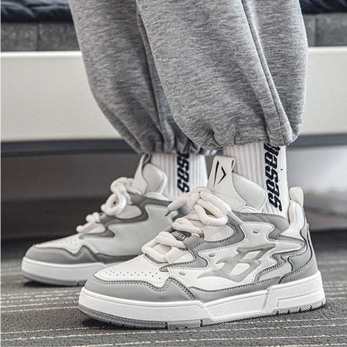 Men s Skateboard Shoes Canvas Comfortable Platform Platform Shoes