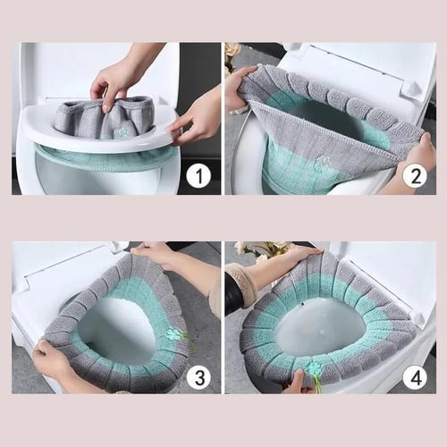 Pink elongated toilet lid cover deals