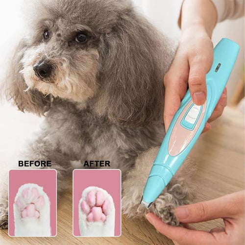 Electric Dog Professional Pet Foot Hair Trimmer Dog Grooming Hairdresser Dog Ear Eyes Hair Cutter Pet Pedicure Tool buy Electric Dog Professional