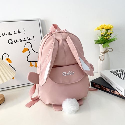 Cute Bunny Backpacks for Children School Bags for Girls Kids