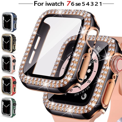 Case Glass For Apple Watch 44mm 45mm 38mm 42mm 40mm 41mm IWatch