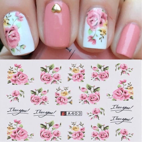 Nail art water decals for sale discount