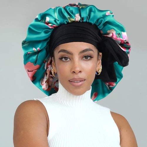 Curly hair sleep cap sales