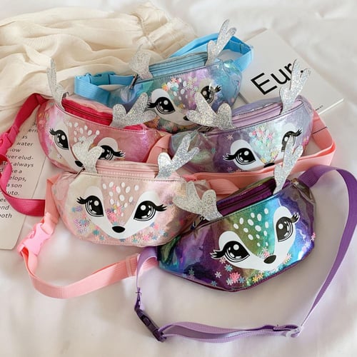 Kids Children Girls Cute Cartoon Messenger Crossbody Bag Waist Bag