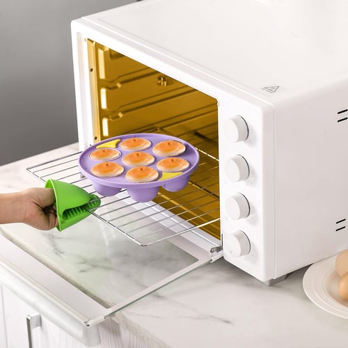 Wiwilys 7 Cavity Silicone Cake Mould Airfryer Muffin Pans