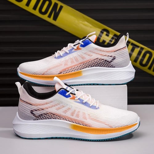 Men's casual breathable flyknit sneakers sale