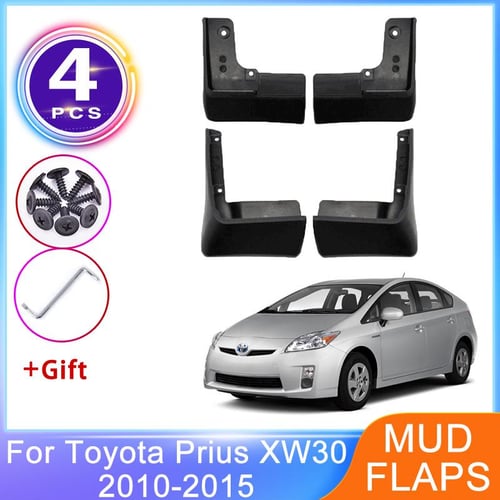 4Pcs Car Front Rear Mudguards for Toyota Prius XW30 2010 2015