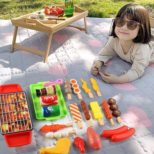 Baby doll and grill kitchen food cooking toys play 2025
