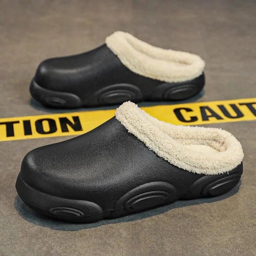 2023 New Winter Slipper Men Cotton Slides Warm Indoor House Casual