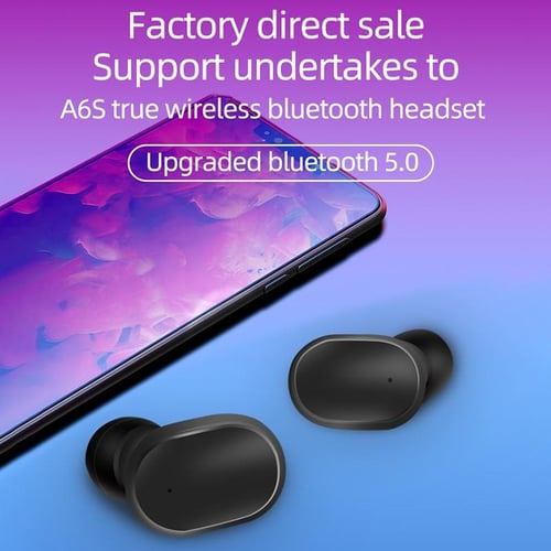 A6S TWS Wireless Bluetooth Earphones Bluetooth Stereo Headset For