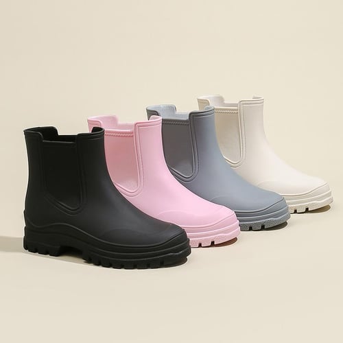 Fashion Short Rain Shoes Women s Hundred Rain Boots Martin Boots