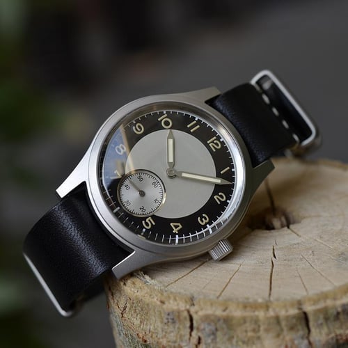 Baltany Tuxedo Retro Watch 36mm Sub Second 60s Mini Popular Dress