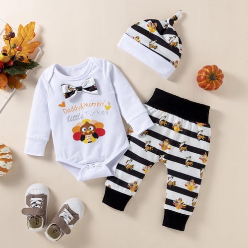Mommy and daddy's 2025 little turkey outfit